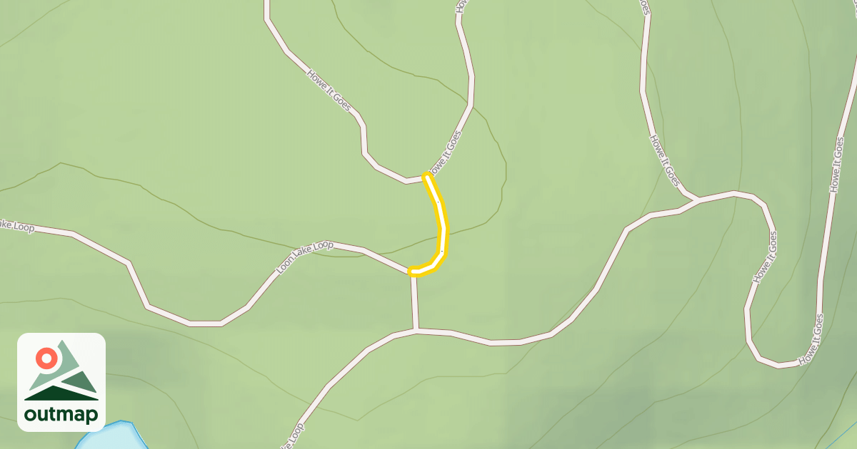 Map of Loon Lake Loop