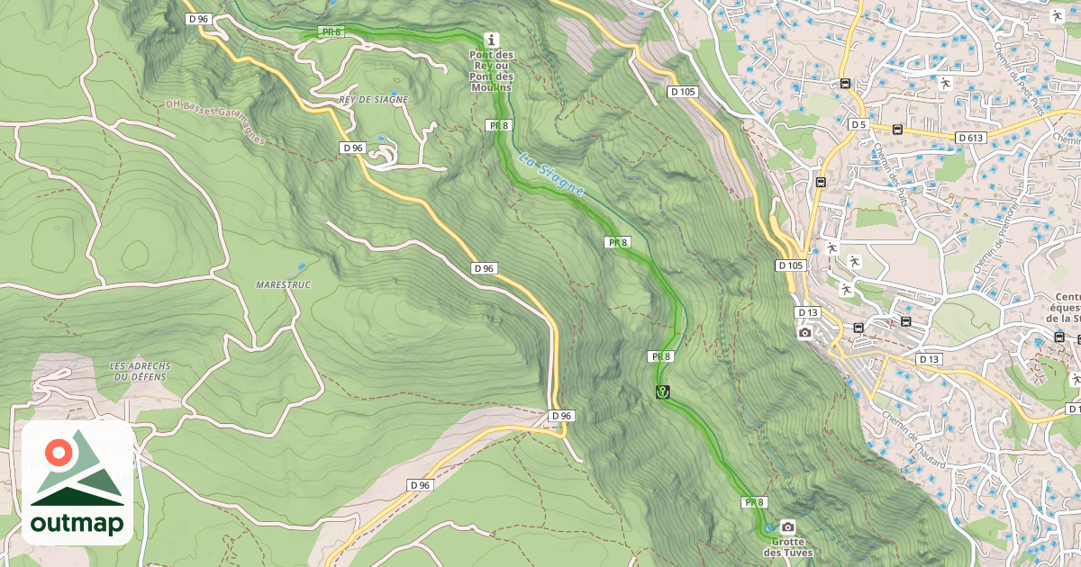Map of Sentier de Siagne