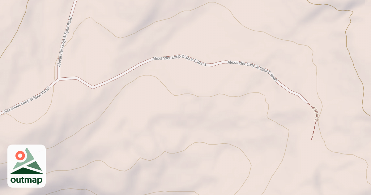 Map of ALEXANDER LOOP & SPUR-C