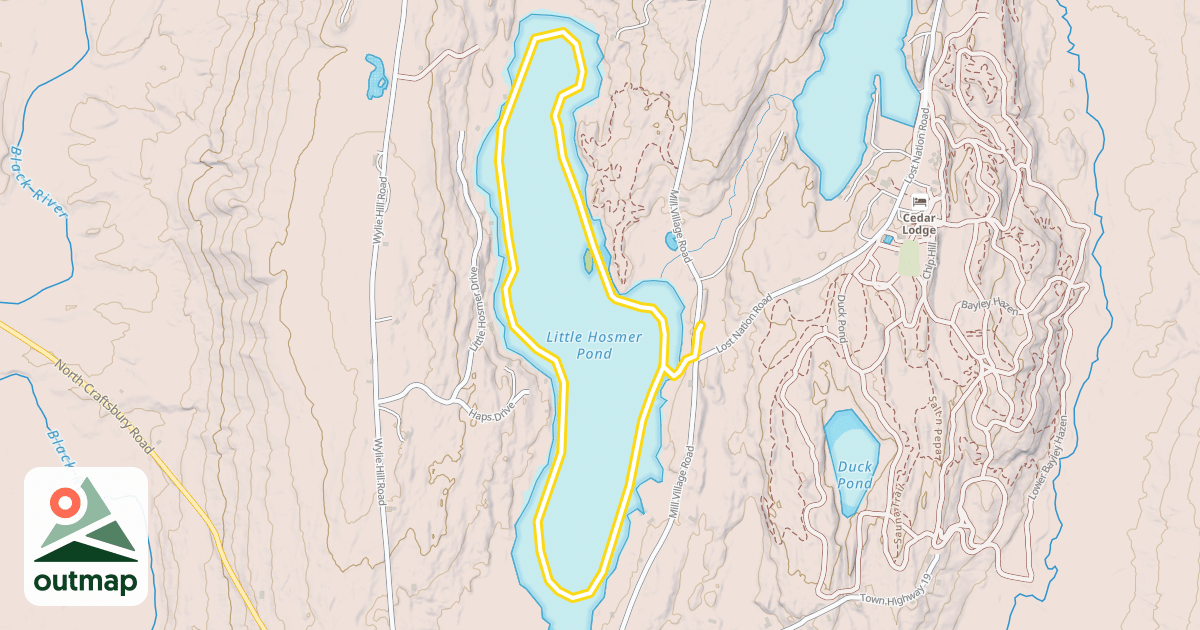 Map of Little Hosmer