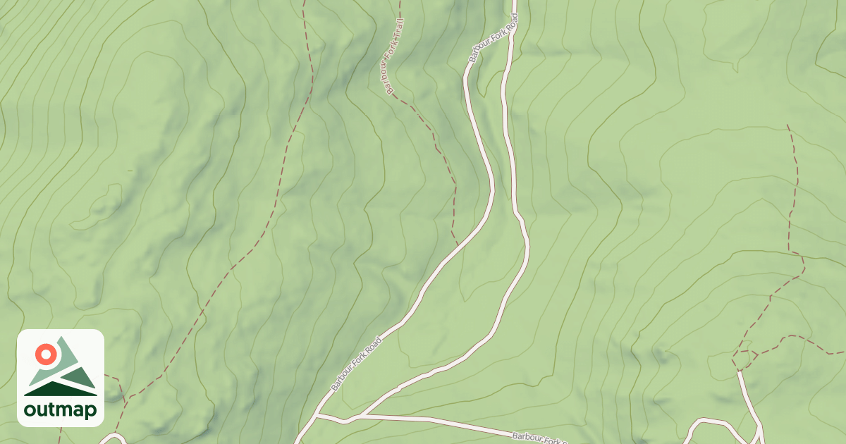 Map of BARBOUR FORK LOOP