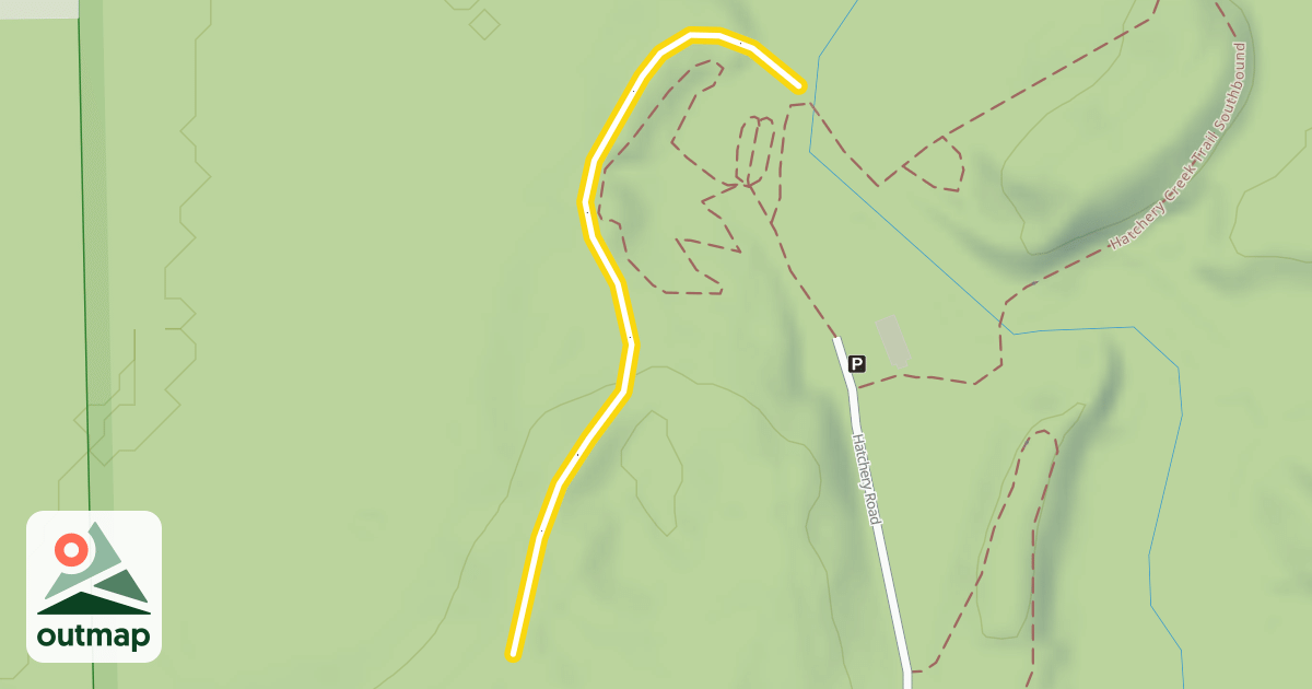 Map of Hatchery Ski Trail