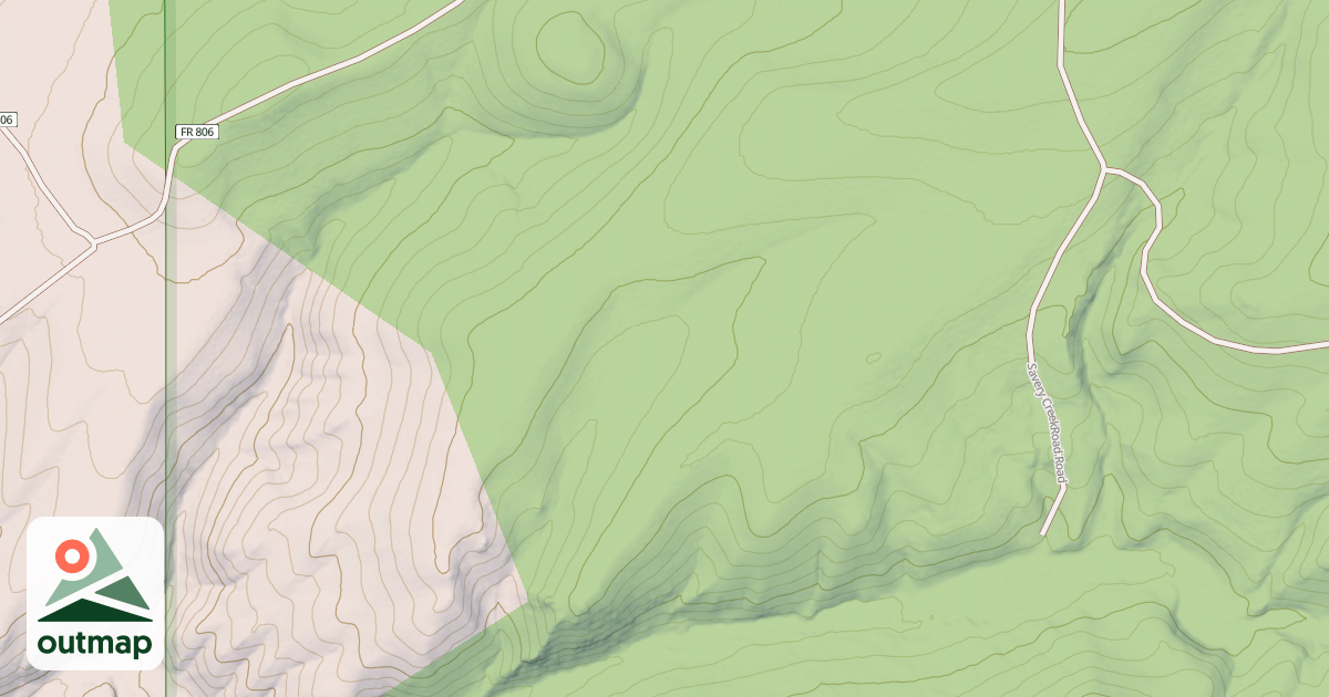 Map of JIM CREEK SPUR 8A