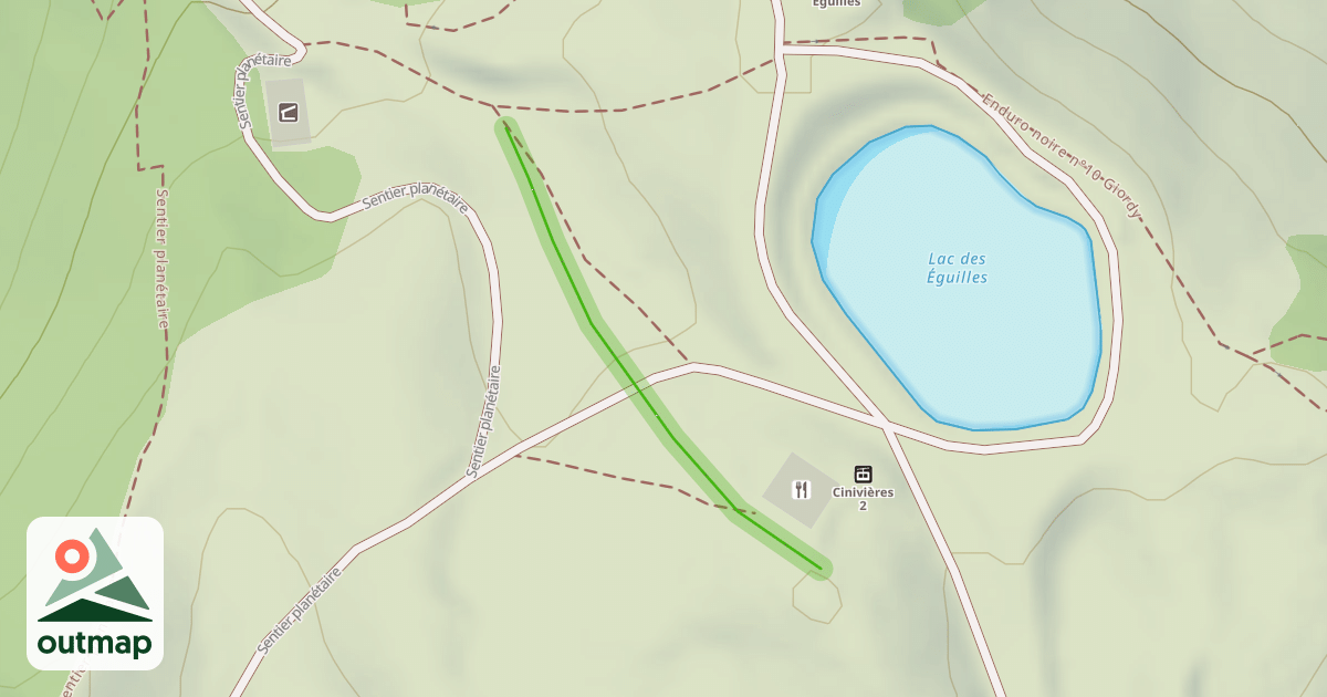 Map of Cinivières