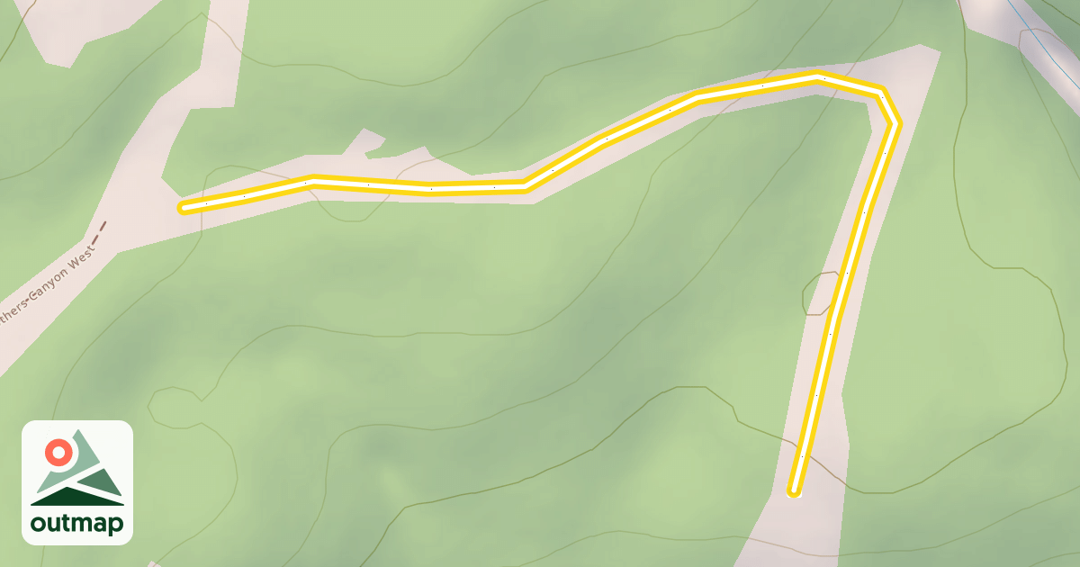 Map of Brothers Canyon East