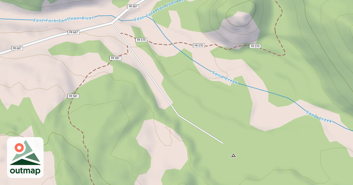 Map of SAND CRK