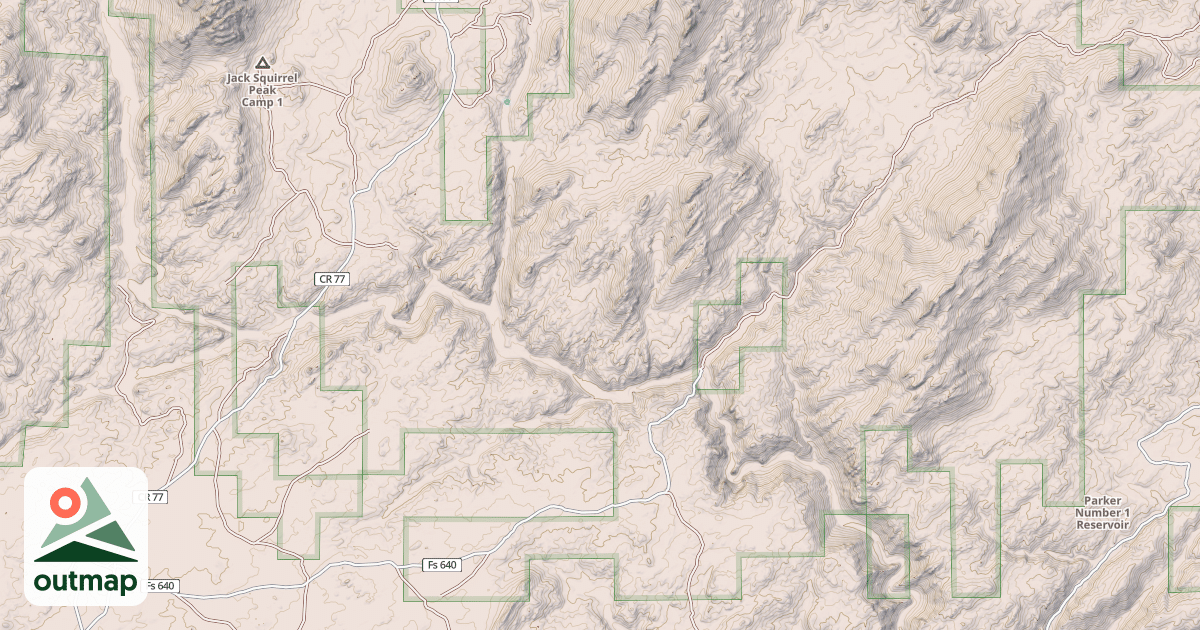 Map of ARAPAHO TRAIL ROAD