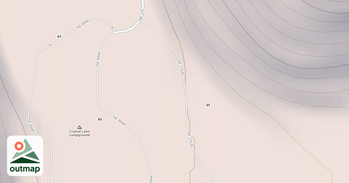 Map of CRYSTAL LAKE LOWER CAMP