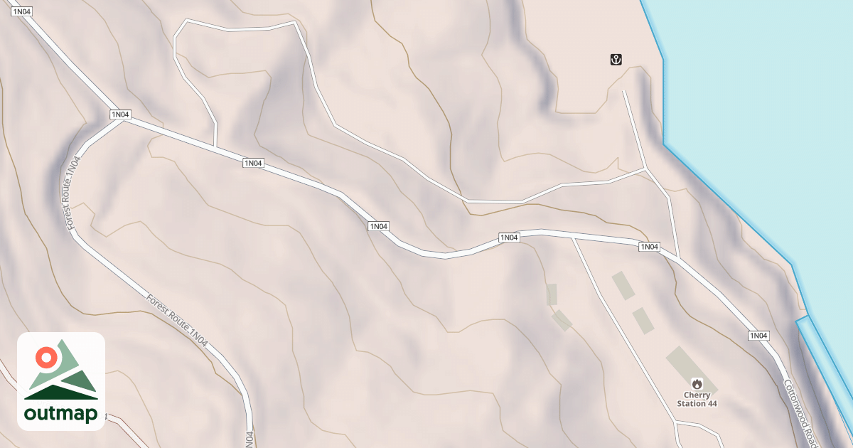 Map of COTTONWOOD RD