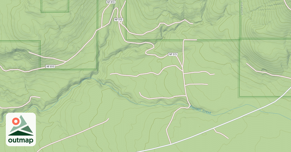 Map of BULL FROG
