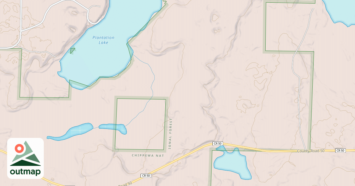 Map of EAST PLANTATION LAKE