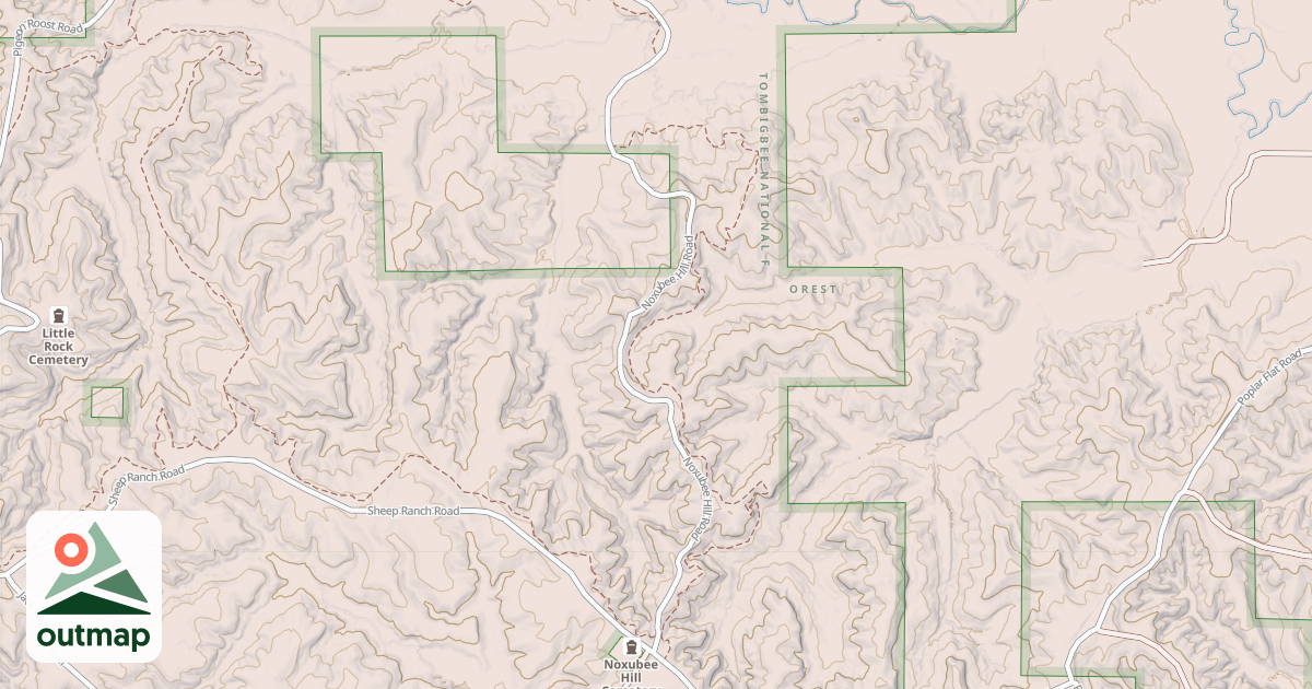 Map of NOXUBEE CEM ROAD