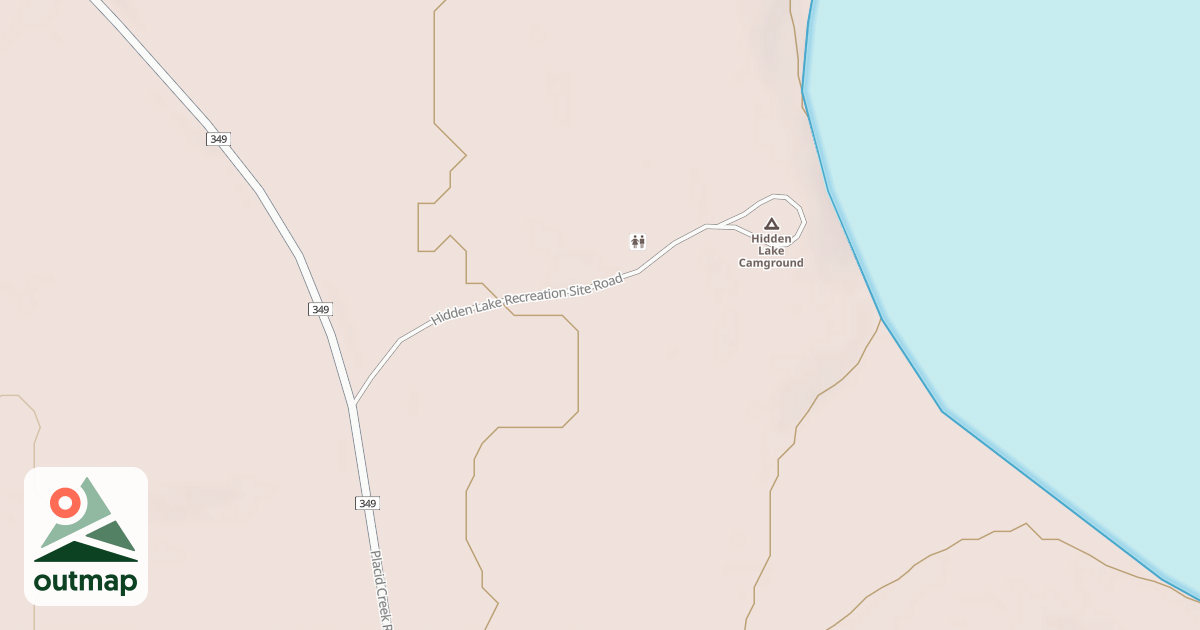 Map of HIDDEN LAKE RECREATION SITE