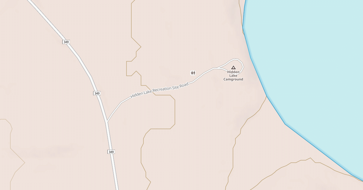 Map preview of HIDDEN LAKE RECREATION SITE