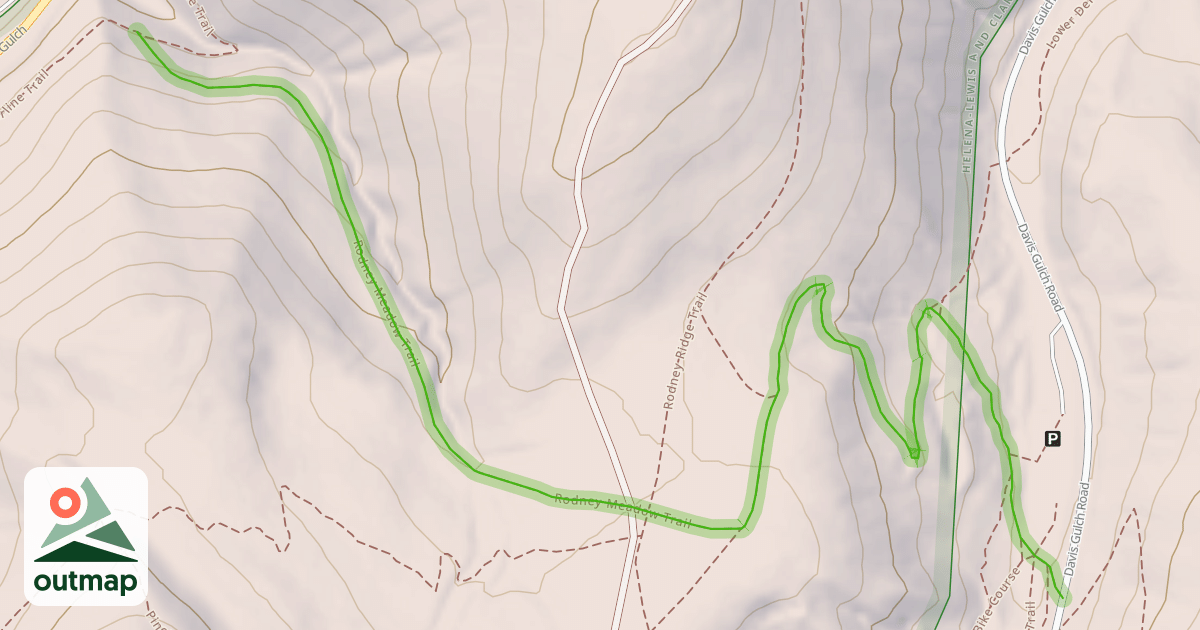 Map of Rodney Meadow Trail
