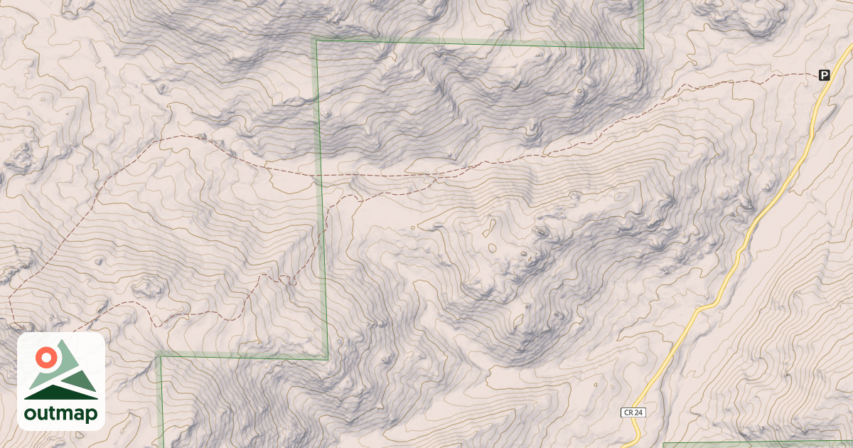 Map of USFS Motor Vehicle Use Map Trails 23926