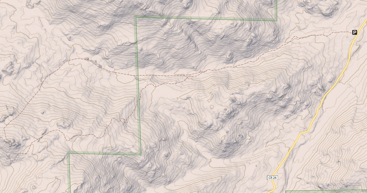 Map preview of USFS Motor Vehicle Use Map Trails 23926