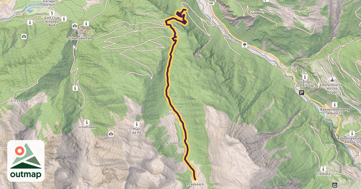 Map of Via Spadlatscha