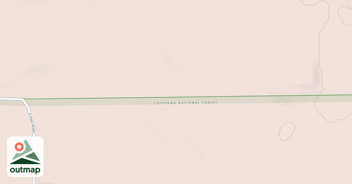 Map of 8 MILE SPUR A