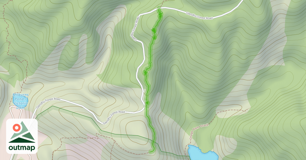 Map of Pollard's Dam Track