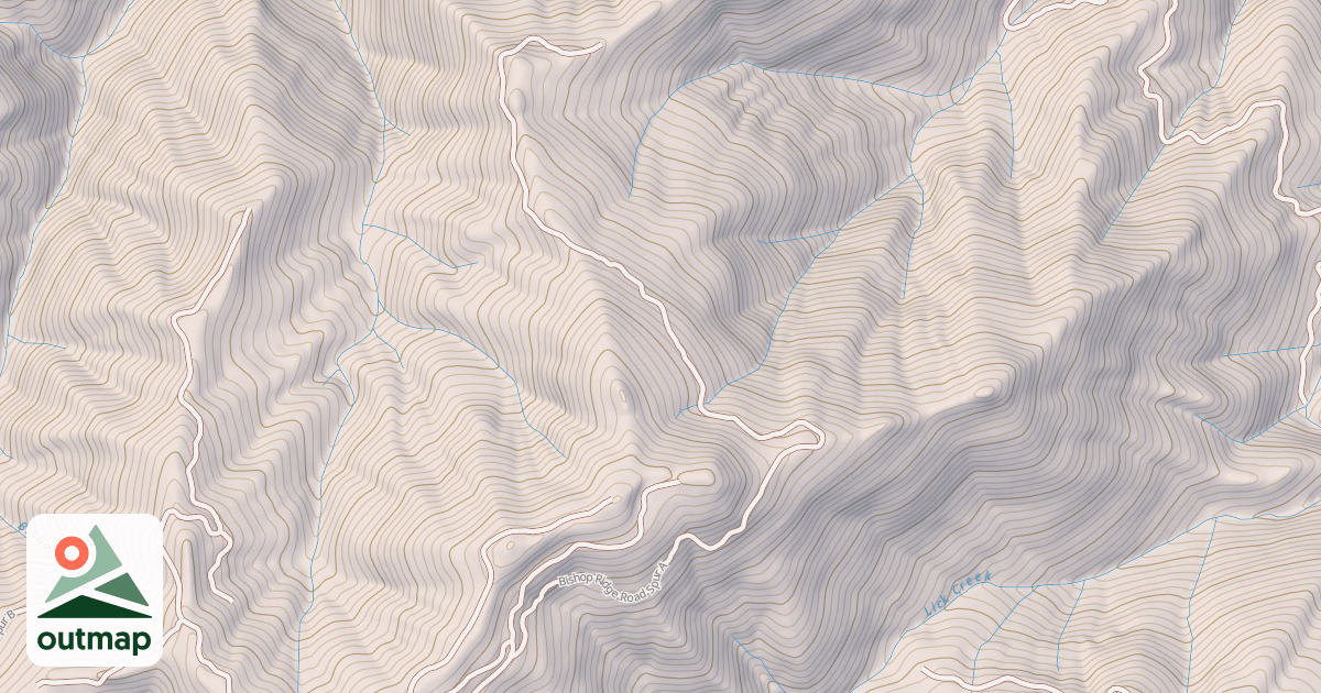 Map of BISHOP RIDGE