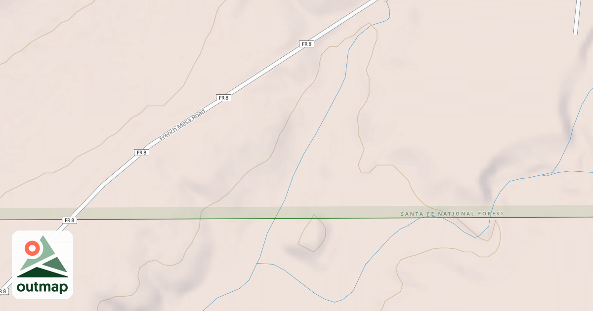 Map of FRENCH MESA