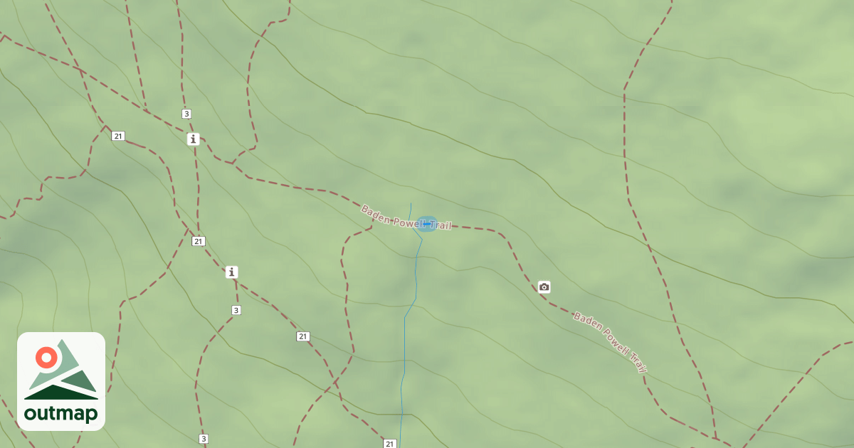 Map of Baden Powell Trail