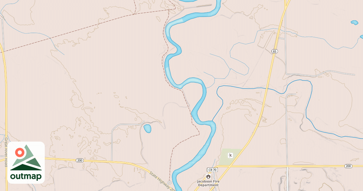 Map of Rabey Line Trail