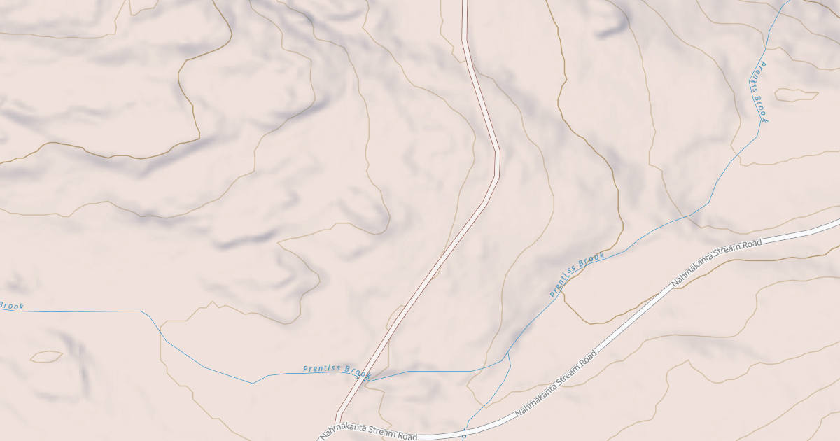 Map preview of Shared Use Road/Nanmahkanta Stream 2