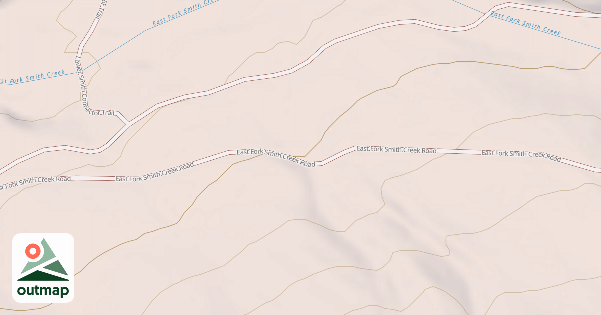 Map of EAST FORK SMITH CREEK