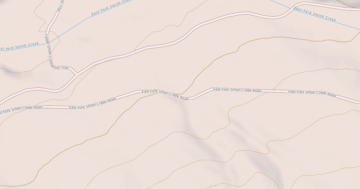 Map preview of EAST FORK SMITH CREEK