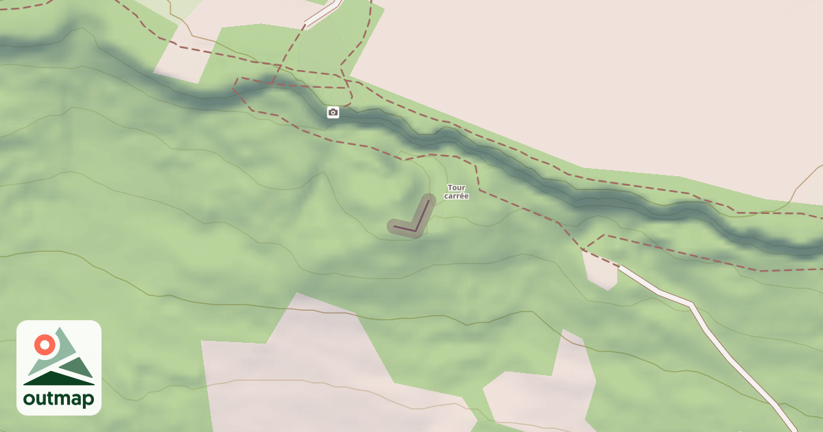 Map of Tour penchée