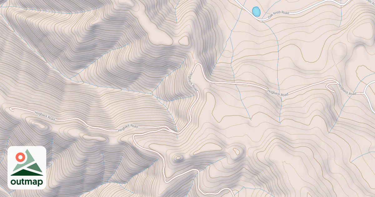 Map of HOGBACK