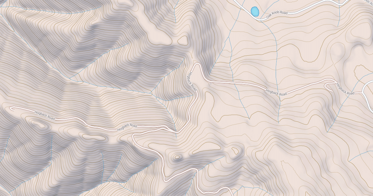 Map preview of HOGBACK