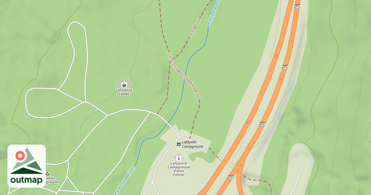 Map of bike path