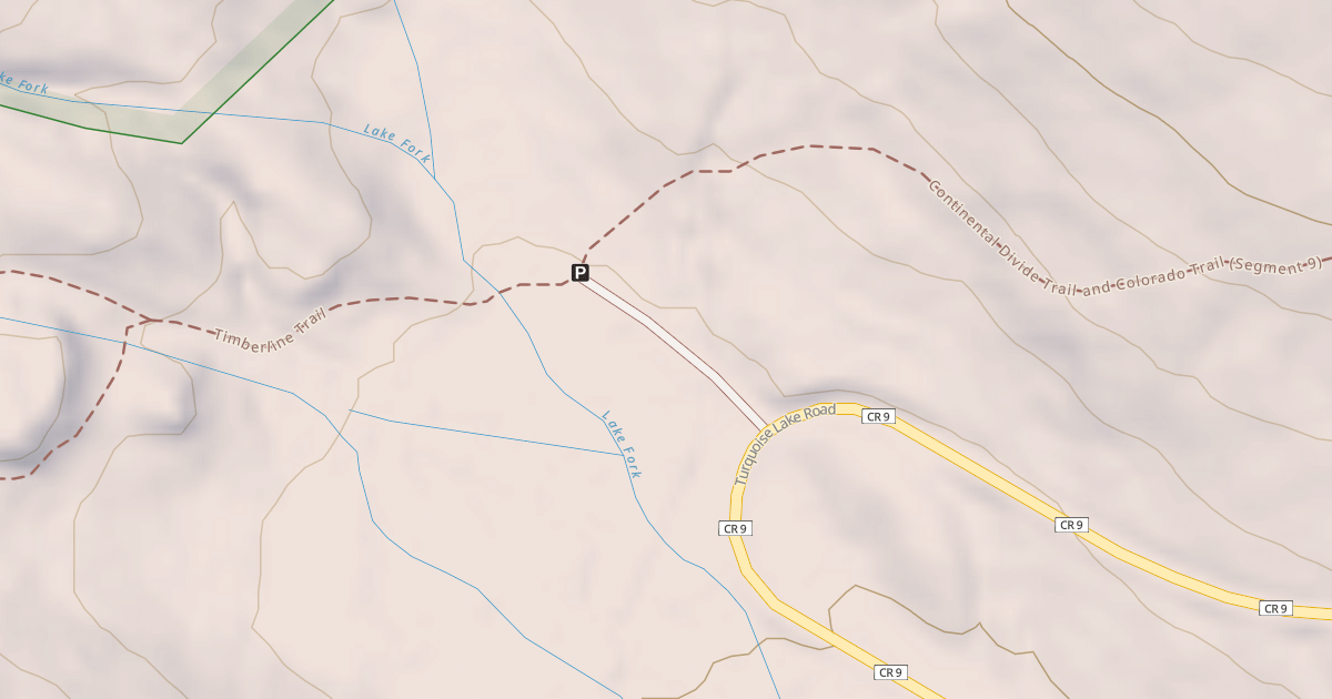 Map preview of TIMBERLINE LAKE TRHD