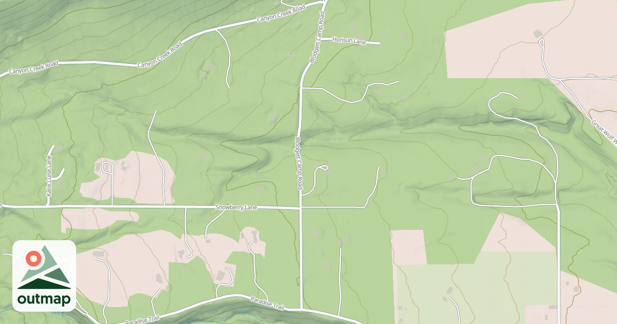 Map of (FDR) BLODGETT CREEK