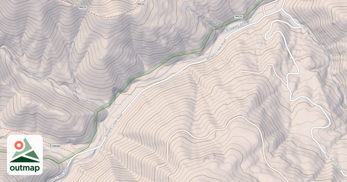 Map of BROWNS CREEK