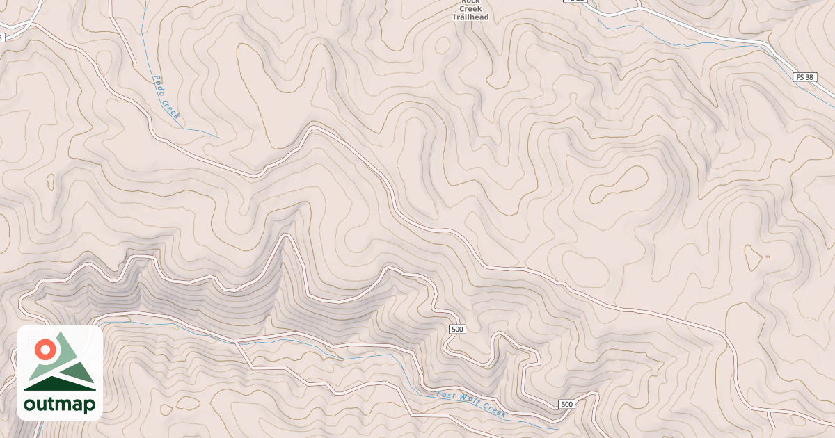 Map of USFS Motor Vehicle Use Map Roads {DD009F71-E6CE-482B-ADBE-F7E38EA35844}