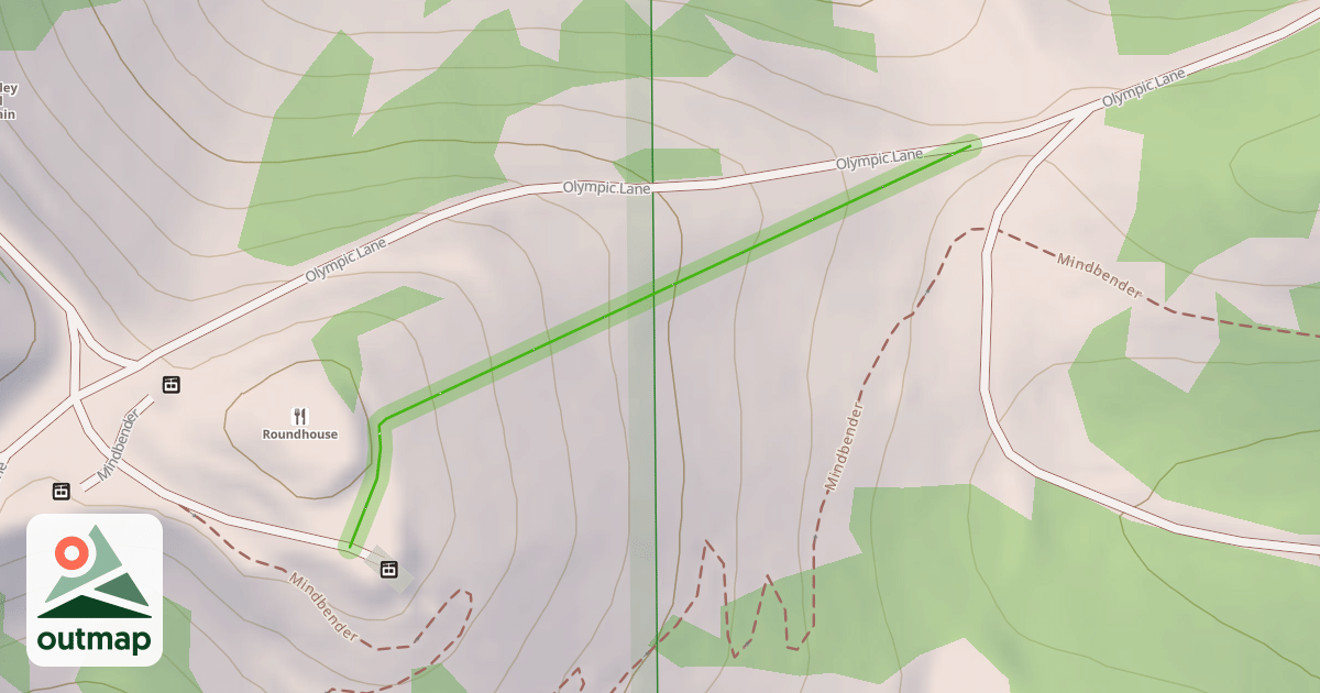 Map of Roundhouse Slope