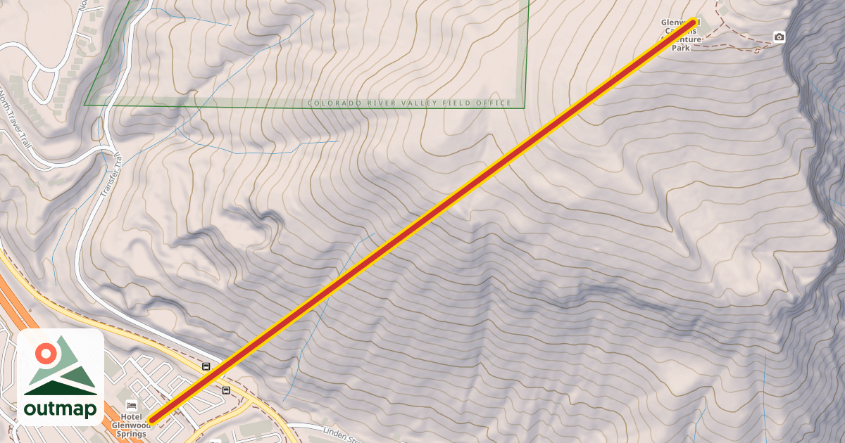 Map of Glenwood Gondola