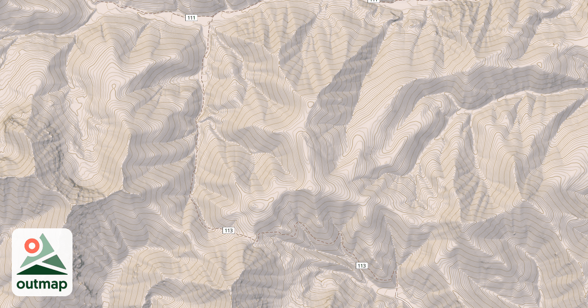 Map of Myers Creek