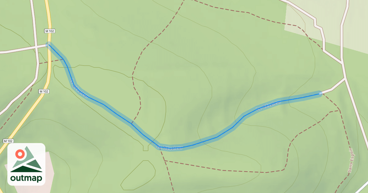 Map of Le Dévaleur