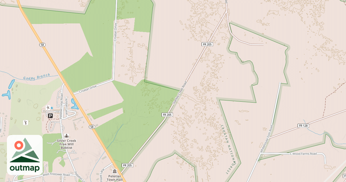 Map of STARKEY CREEK