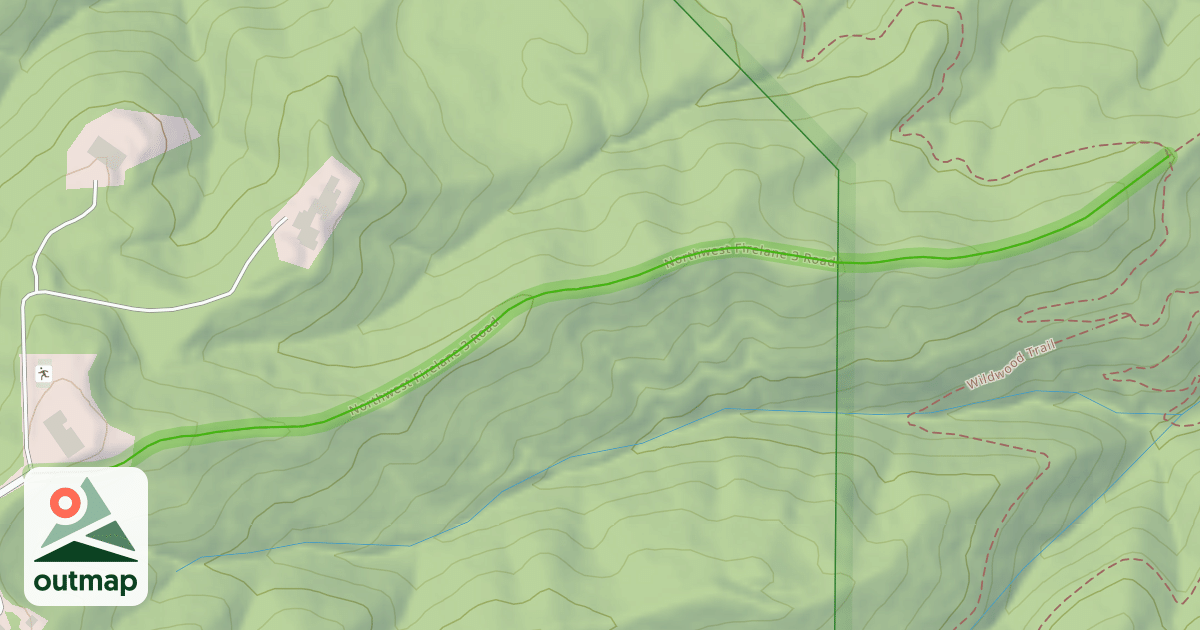 Map of Northwest Firelane 3 Road