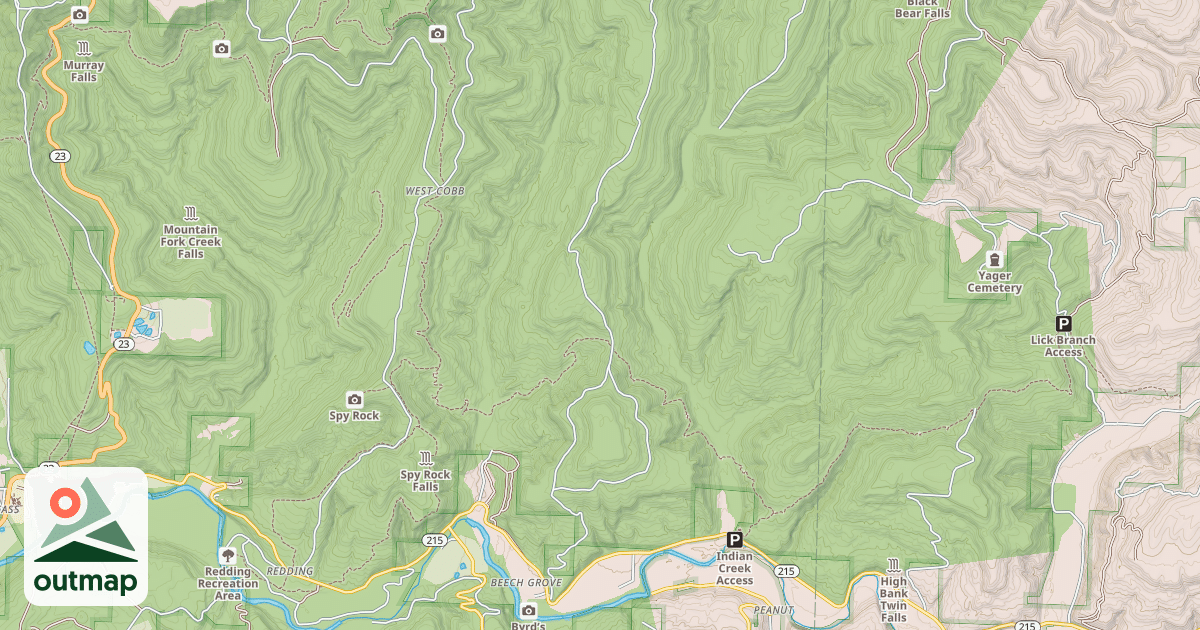 Map of BEECH GROVE