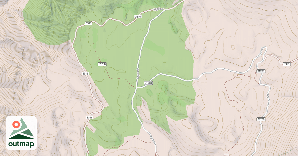 Map of DRY BASIN