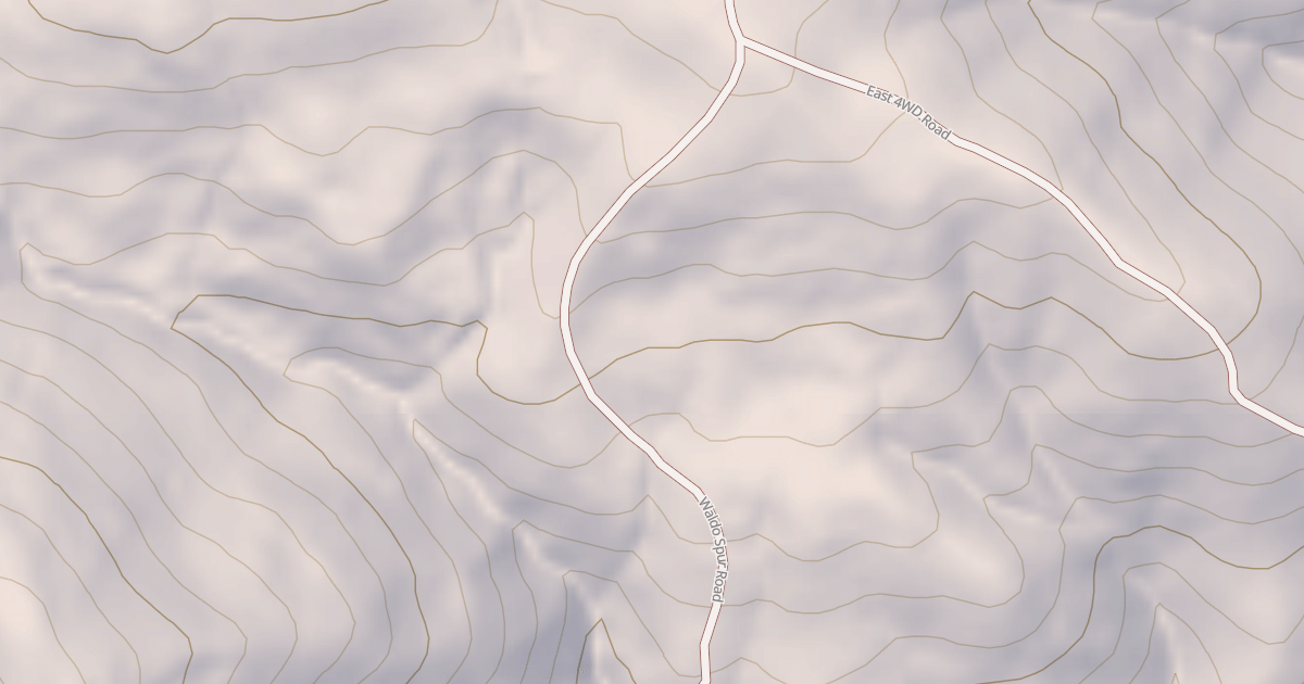 Map preview of WALDO SPUR