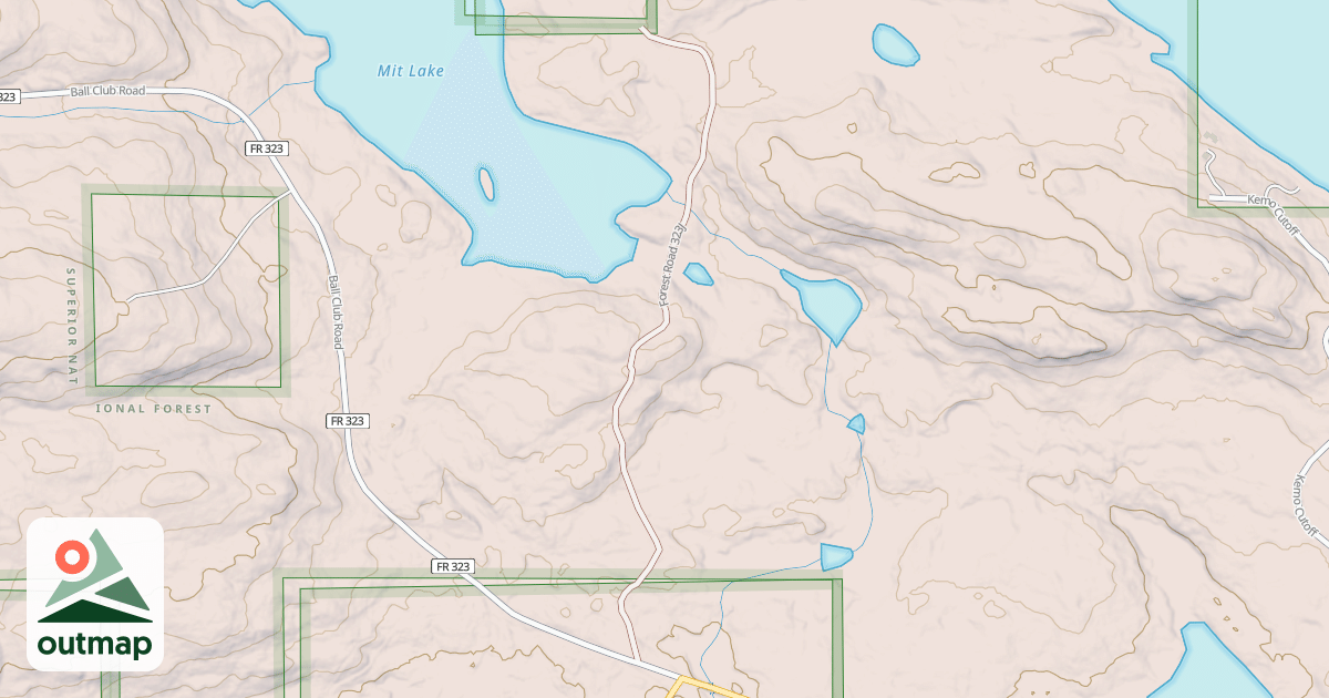 Map of BALL CLUB LAKE SPUR J