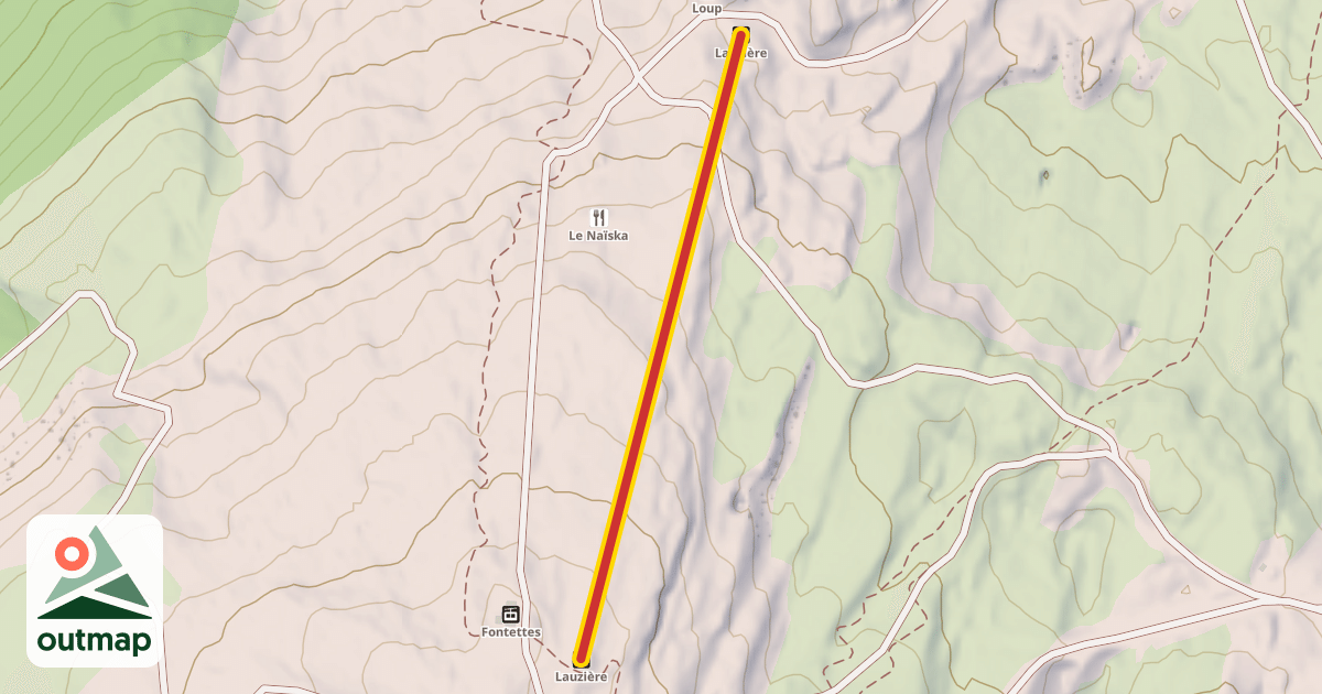 Map of Lauzière